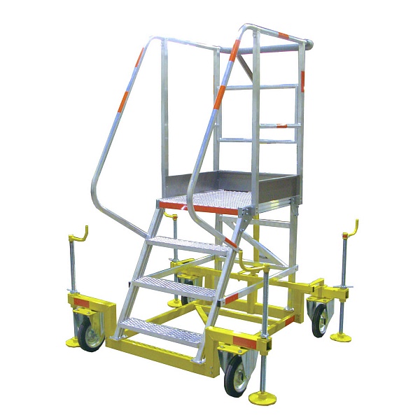 Авиационная вышка-трап MEGAL ВСА-1,0А. Создана для безопасного обслуживания самолётов, вертолётов и сложных конструкций. Ваш доступ к высоте без риска.