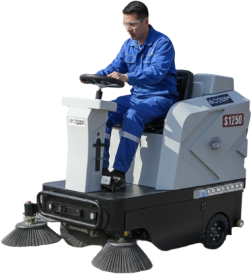 Компактная промышленная подметальная машина Xgroup S1250 (1200 мм, 7500 м²/ч, бункер 80 л). Изображение №1