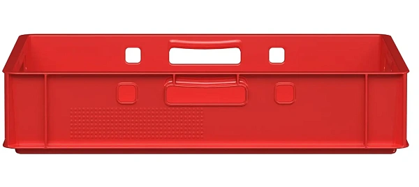 Фото пищевой ящик универсальный iplast e1 fk-6412 (600х400х120 мм, красный, полиэтилен) на сайте www.kiit.ru в интернет-каталоге КИИТ ☎ +7(800) 707-07-45 Изображение №10