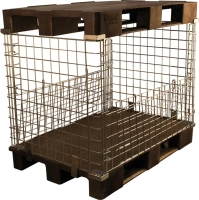 Фото контейнер сетчатый оцинкованный кмб 1200х800х1030мм  на сайте www.kiit.ru в интернет-каталоге КИИТ ☎ +7(800) 707-07-45 Изображение №3