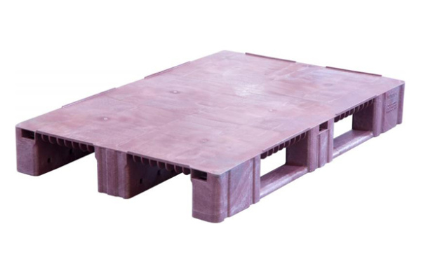 Фото пластиковый поддон на 3-х полозьях tr 1208-1 (r) 1200х800х150 мм сплошной, темно-бордовый на сайте www.kiit.ru в интернет-каталоге КИИТ ☎ +7(800) 707-07-45