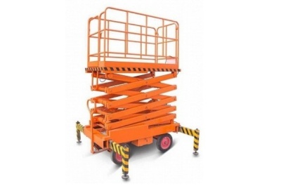 Ножничный подъемник TOR SJY 1000 кг 9 м (автономный). Изображение №1