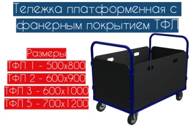 Тележка платформенная с бортами ТФЛ. Изображение №1