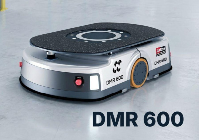 Автономный мобильный робот (AMR) ДиКом DMR 600 (600 кг, SLAM-навигация, подъемно-поворотная платформа, 8 ч автономности). Изображение №1