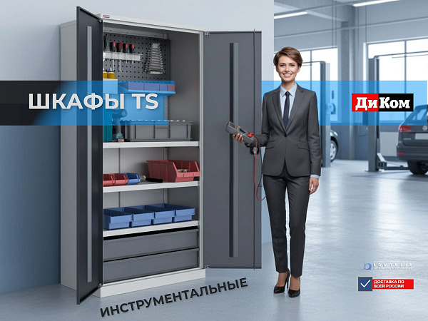 Модельный ряд включает компактные и широкие шкафы с полками и перфорированными экранами, выдерживающие нагрузку до 500 кг на корпус и соответствующие ГОСТ Р 58864-2020.