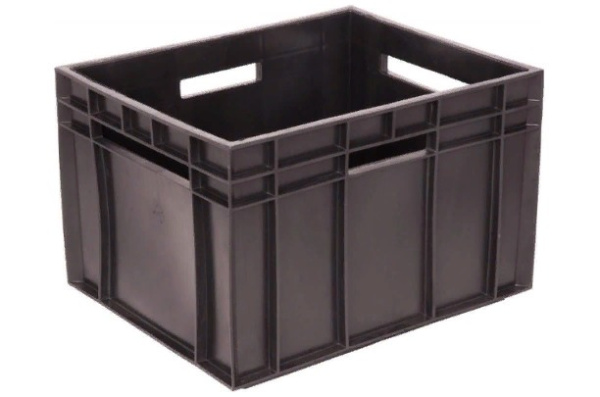 Фото ящик молочный "фин-пак" б 350х430х285 черный на сайте www.kiit.ru в интернет-каталоге КИИТ ☎ +7(800) 707-07-45
