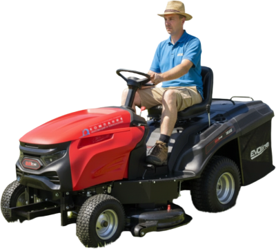 Газонокосилка с сиденьем (трактор) EVOline TRG 96 CH (960 мм, 15 л.с., травосборник 220 л, гидростатика). Изображение №1