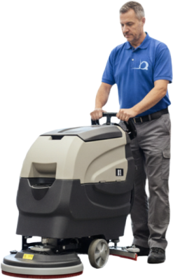 Поломоечная машина Xgroup K1 (аккумуляторная, ручная, производительность 2500 м²/ч, баки 45/55 л). Изображение №1