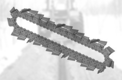 Цепи для экскаватора траншейного для легких грунтов. Изображение №1