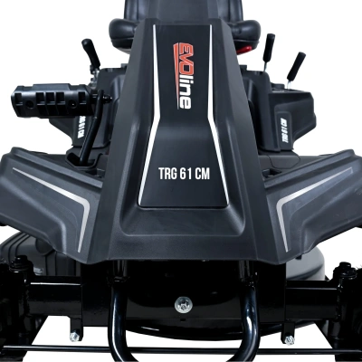 Газонокосилка с сиденьем (райдер) EVOline TRG 61 CM (610 мм, 7,2 л.с., 150 л травосборник). Изображение №4