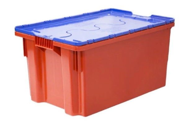 Фото ящик futura zip safe pro 600х400х300 красный с синей крышкой на сайте www.kiit.ru в интернет-каталоге КИИТ ☎ +7(800) 707-07-45