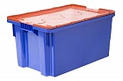 Ящик Futura Zip Safe PRO 600х400х300 синий с оранжевой крышкой