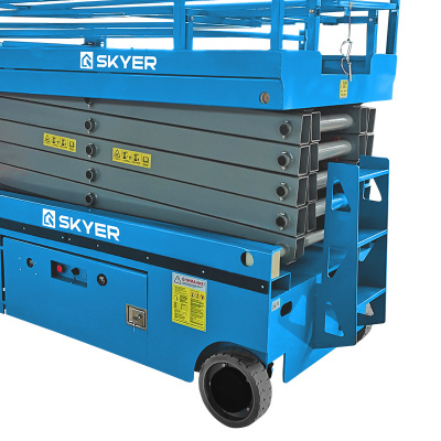 Самоходный ножничный подъемник с выдвижной платформой SKYER PL1045 (450 кг, рабочая высота 10 м). Изображение №5