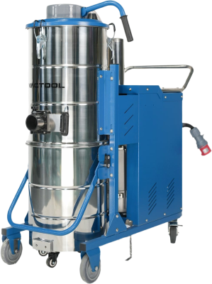 Промышленный пылесос VACTOOL HC40M70 (4000 Вт, 70 л, нержавеющая сталь, 410 м³/ч, 380 В). Изображение №2