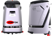 VOSTOK C5 — автономная уборочная машина с подметанием и мойкой, время работы 3-4 часа