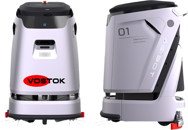 VOSTOK C5 — автономная уборочная машина с подметанием и мойкой, время работы 3-4 часа
