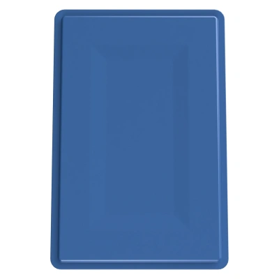 Пластиковый ящик для мяса Iplast E1 12.421 600х400х120 синий. Изображение №4