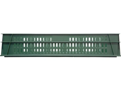 Хлебный перфорированный ящик 740х465х145 404-Т, объём 39, зелёный. Изображение №6