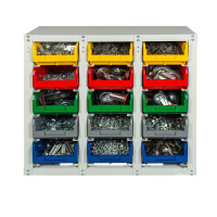 Фото метизный стеллаж 15 ячеек с ящиками стелла-техник v3-15 стационарный на сайте www.kiit.ru в интернет-каталоге КИИТ ☎ +7(800) 707-07-45