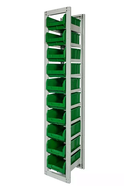 Фото стеллаж стелла-техник ср-3 с ящиками 30 шт. на сайте www.kiit.ru в интернет-каталоге КИИТ ☎ +7(800) 707-07-45 Изображение №11