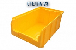 Пластиковый ящик Стелла V3 желтый