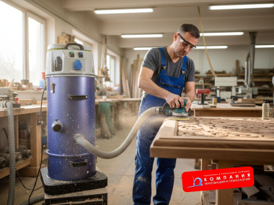 Комплект Пылесос Дастпром ПП-220/20.6-1,5 + дополнительный циклон СП-50-1 (70 л, 1,5 кВт, 4 циклона, HEPA). Изображение №3