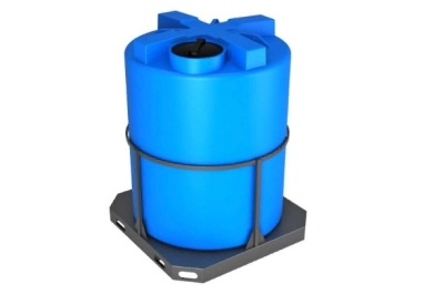 Пластиковая ёмкость T 3000 литров в обрешетке. Изображение №1