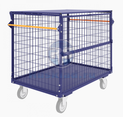 Сетчатый контейнер на колесах RUSKLAD КСМ 6 (800х1200) 550 кг. Изображение №7