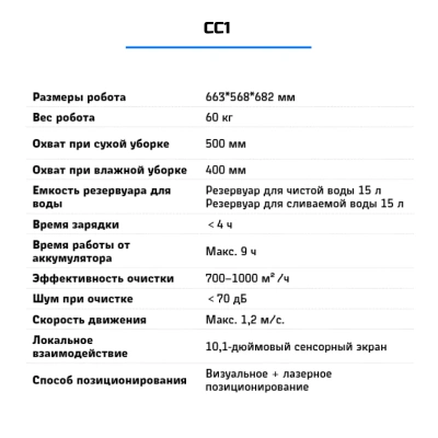 Автоматическая поломоечная машина PUDU CC1. Изображение №3