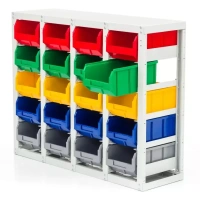 Стеллаж с направляющими Стелла-техник V3-20 стационарный, односторонний, 20 ящиков V3-20