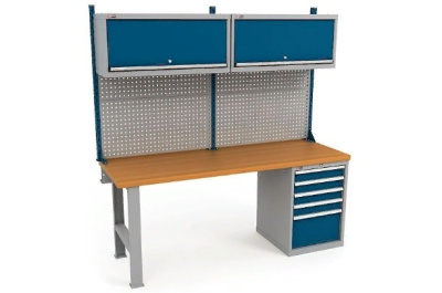 Верстак ДиКом ВС-200-04 с экраном ВС-200-Э2 и 2 Антресоли. Изображение №1