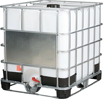 Пластиковый еврокуб с краном UC 1000 (1000 л, комбинированный поддон, HDPE). Изображение №4