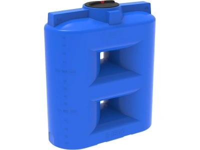 Пластиковая ёмкость S 1500 литров синяя прямоугольная . Изображение №1