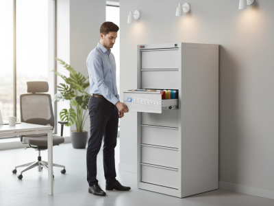 Шкаф картотечный ДиКом КД-516 | 6 выдвижных ящиков, формат А5/А6, нагрузка 50 кг на ящик. Изображение №3