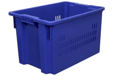 Ящик FUTURA 600х400х350 сплошное дно синий. Изображение №1