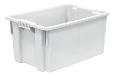 Ящик FUTURA 600х400х300 сплошной белый морозостойкий. Изображение №1