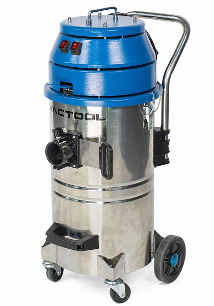 Купить промышленный пылесос VACTOOL SB24M30 для сбора агрессивных отходов и уборки на пищевых производствах. Мощность 2400 Вт, бак 30 л из нержавеющей стали AISI 304, воздушный поток 380 м³/ч. Продажа, доставка в Москве и по всей России — КИИТ.