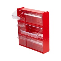 Фото короб с 2 откидными прозрачными ящиками стелла mini 102/2 на сайте www.kiit.ru в интернет-каталоге КИИТ ☎ +7(800) 707-07-45 Изображение №6