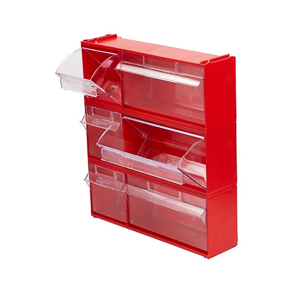 Фото короб с 2 откидными прозрачными ящиками стелла mini 102/2 на сайте www.kiit.ru в интернет-каталоге КИИТ ☎ +7(800) 707-07-45 Изображение №6