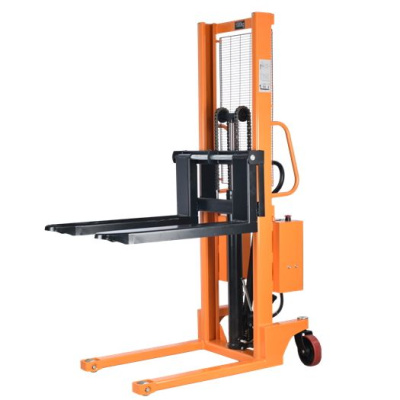 Штабелер комбинированный с ручным и электроподъемом 1,0 т 2,5 м TOR CTYC с раздвижными вилами. Изображение №1
