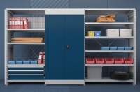 Фото стеллажи с шкафом диком ст-031-ск600 на сайте www.kiit.ru в интернет-каталоге КИИТ ☎ +7(800) 707-07-45 Изображение №3