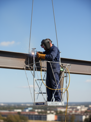 Навесная площадка на строительные конструкции  MEGAL ПКА (120 кг, размер площадки 0,6x0,55 м). Изображение №11