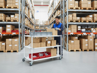 Передвижная металлическая тележка GRESSON ТМ-900 (900x500 мм, 2 полки, до 100 кг, термостойкость до 300°С). Изображение №9