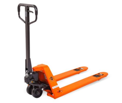 Низкопрофильная гидравлическая тележка TOR BFL10 1000 кг 1150 мм полиуретановые колеса. Изображение №4