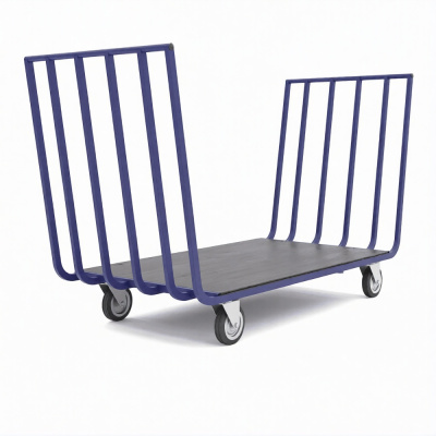 Тележка платформенная усиленная RUSKLAD ТПУД 7401 800х1919х960 (1000 кг, цельносварная, фанера 9 мм). Изображение №5