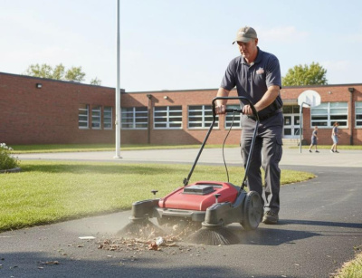 Ручная подметальная машина EVOline SWM 1000 механическая | Ширина уборки 1000 мм. Изображение №6