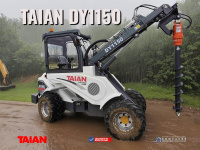 Мини-погрузчик TAIAN DY1150 с гидромолотом Демонтажные работы, разрушение бетонных конструкций.