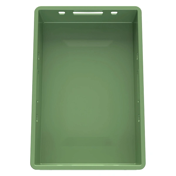 Фото пластиковый ящик для мяса iplast e1 12.421 600х400х120 зеленый на сайте www.kiit.ru в интернет-каталоге КИИТ ☎ +7(800) 707-07-45 Изображение №2