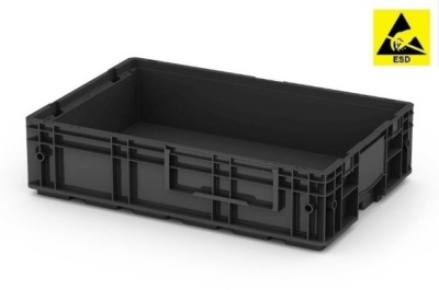 Антистатический пластиковый ящик R-KLT 6415 (12.504.61) э/п. Изображение №1