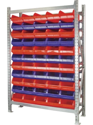 Модульные стеллажи комплект КМС-14-2000/5003 (2000×1310×400 мм, 11 ярусов, 55 ящиков). Изображение №1